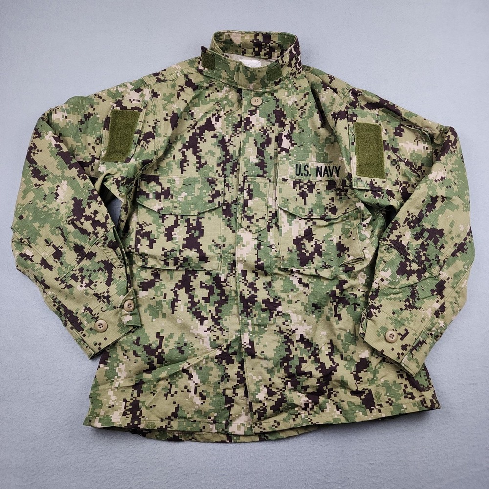 U.S Navy Blouse 32 X Short Working Uniform Type III NWU Seals Military Camo Top